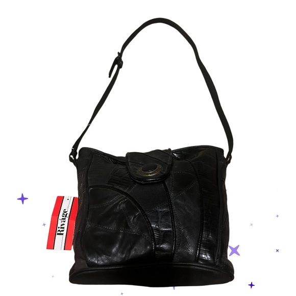 Rivage Original Classic Crossbody Black Handbag. - Picture 7 of 11